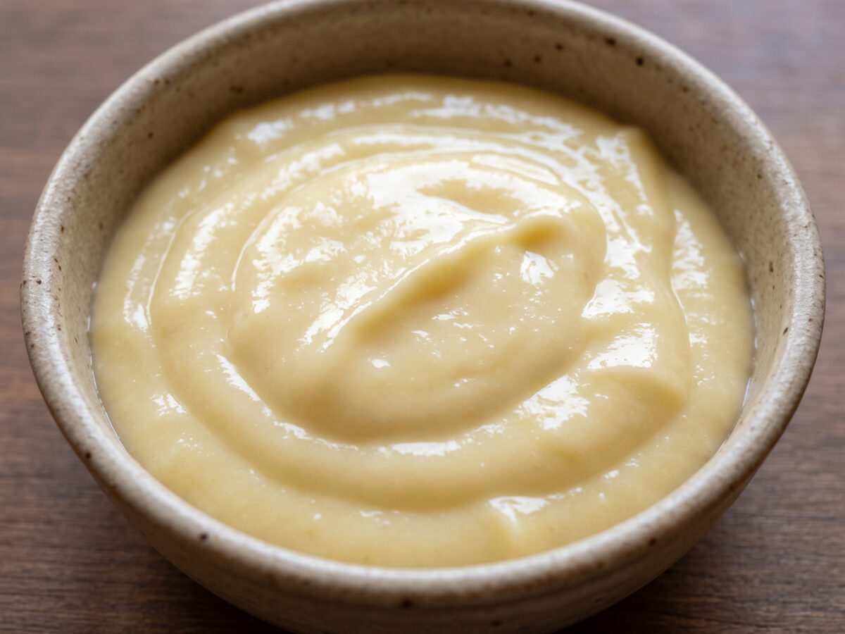 Knoblauch, Öl und ruhige Hand