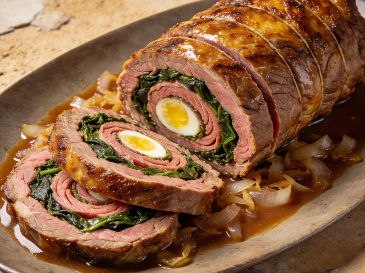 Eine Roulade mit kräftigem Innenleben