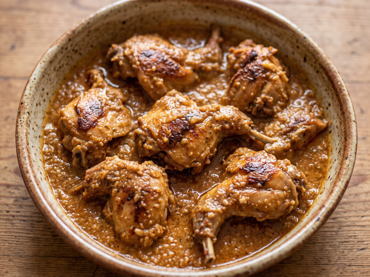 Andalusisches Kaninchen mit Mandel-Majado