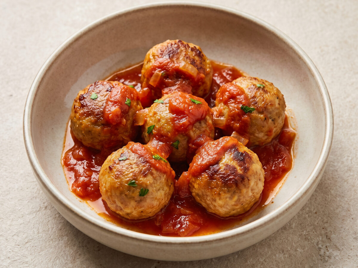 Aragonesische Bällchen mit Tomatensauce