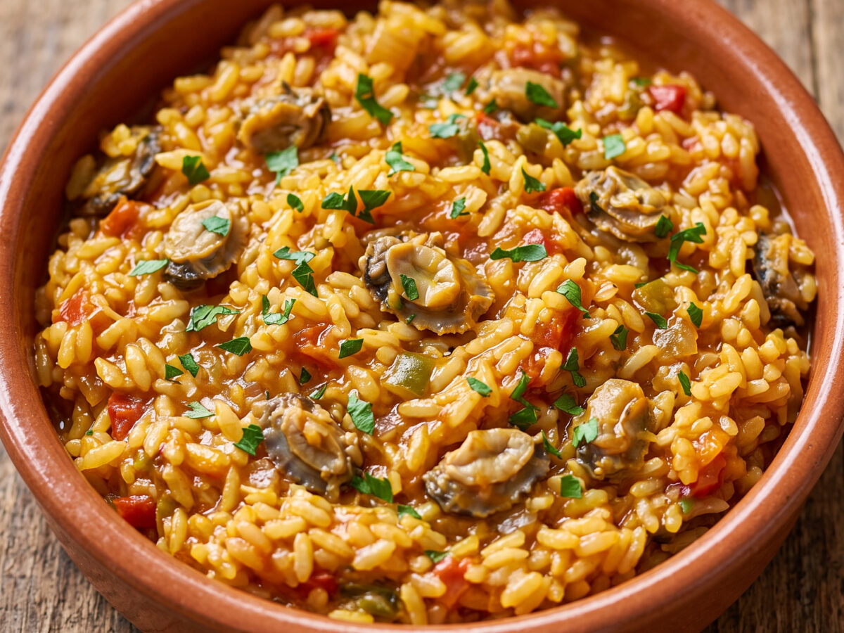 Arroz con llámpares aus Asturien