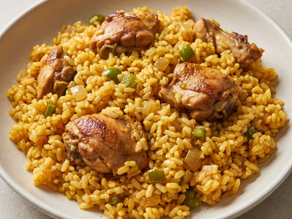 Arroz con pitu de caleya aus Asturien