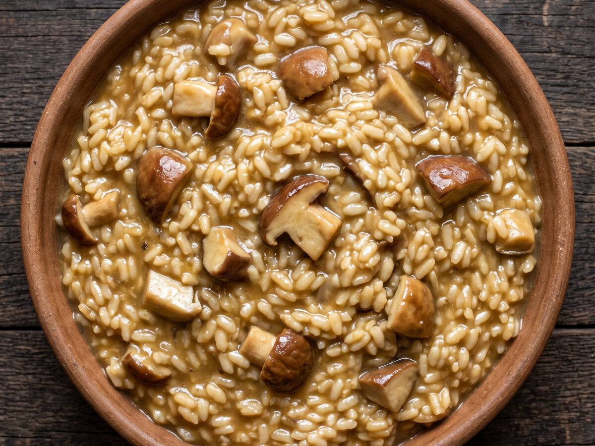 Arroz meloso de boletus aus Salamanca