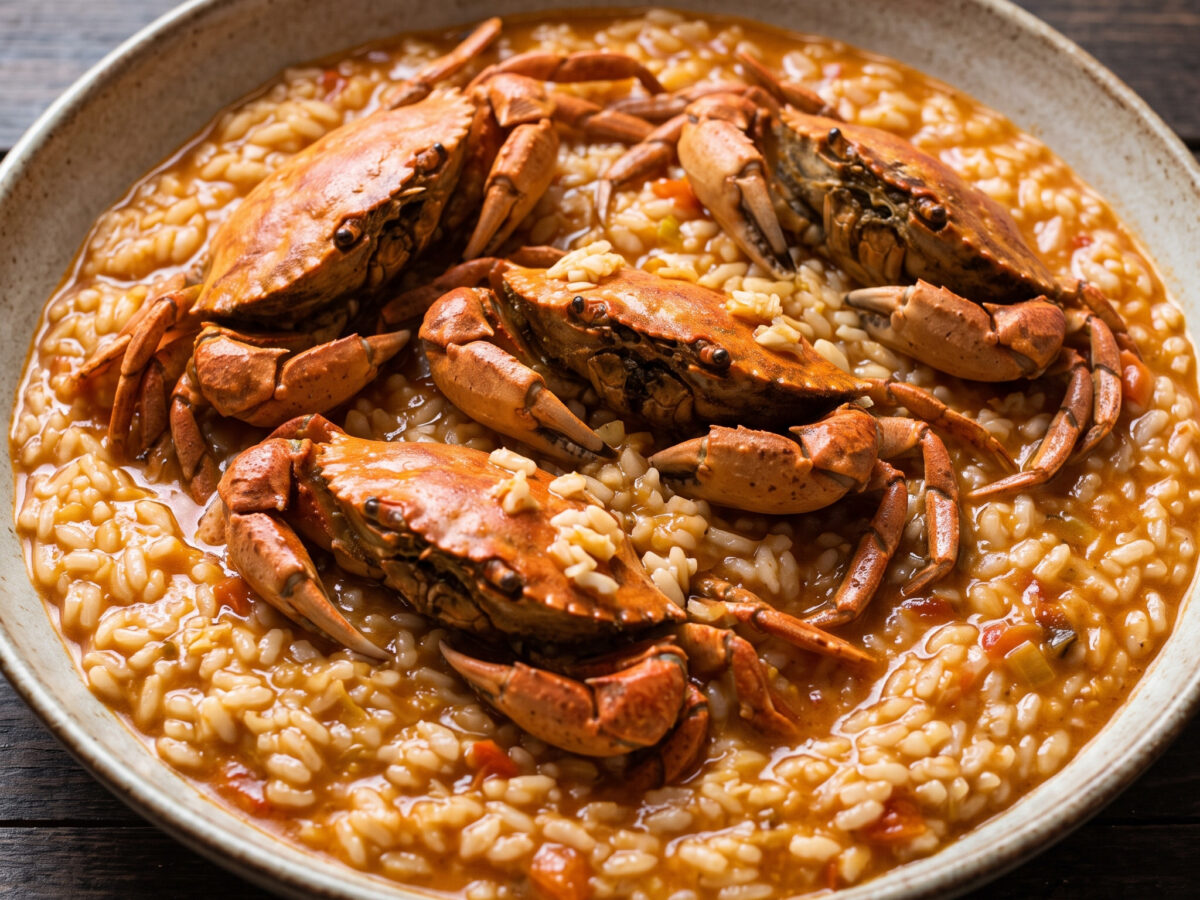 Arroz meloso con andaricas – Asturischer Nécora-Reis