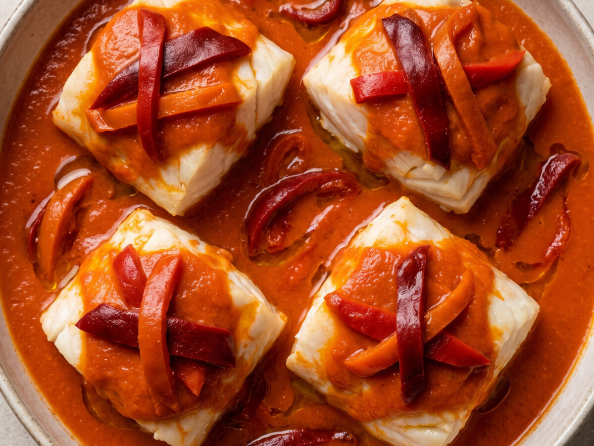 Bacalao a la riojana – Kabeljau mit riojanischer Sauce