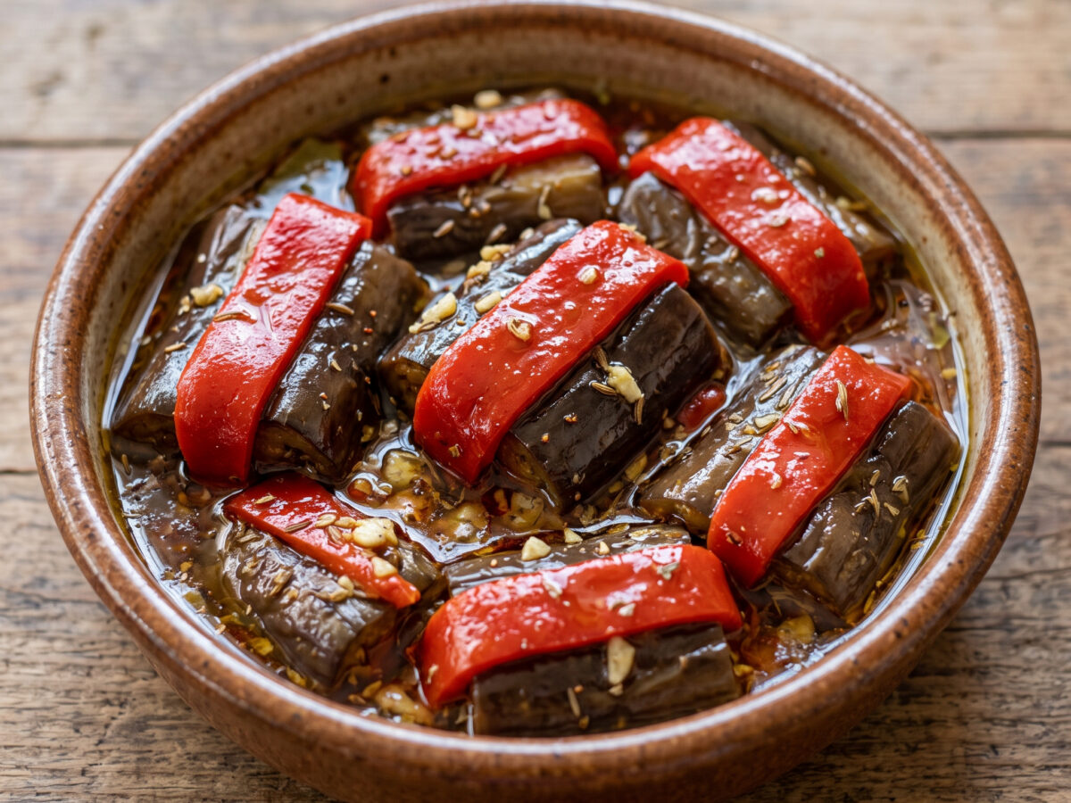 Berenjenas en vinagre aus Extremadura