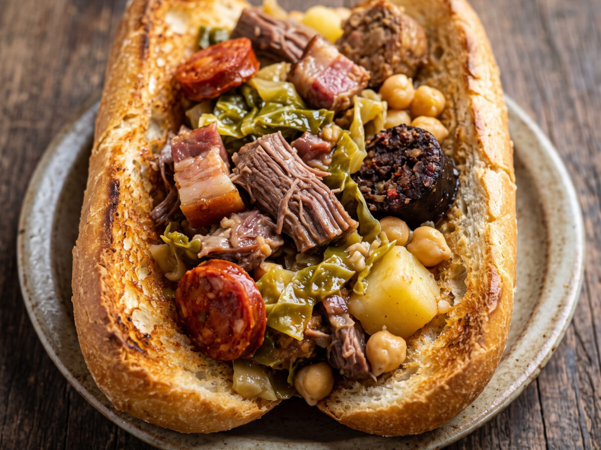 Bocadillo de cocido lebaniego aus Kantabrien