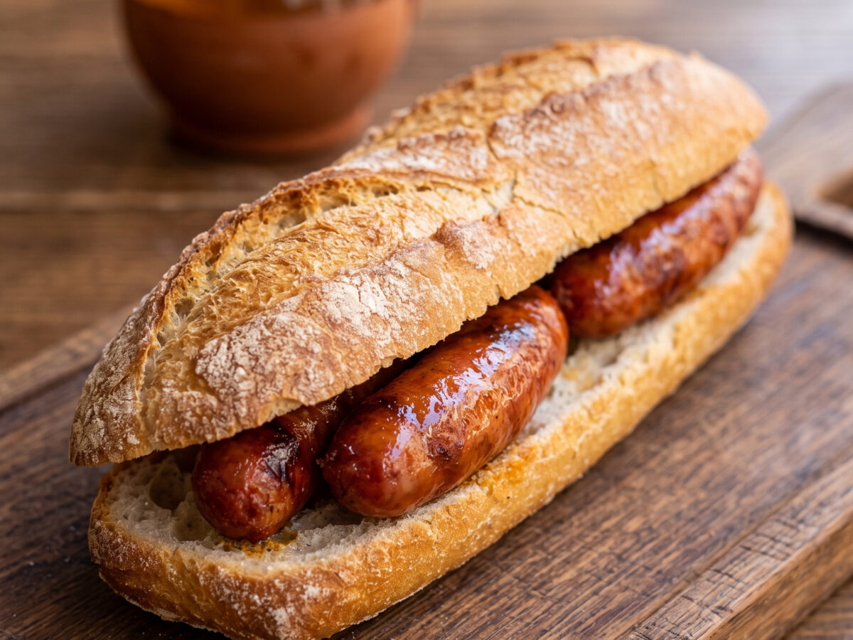 Bocadillo de txistorra: Baskischer Genuss im knusprigen Brot