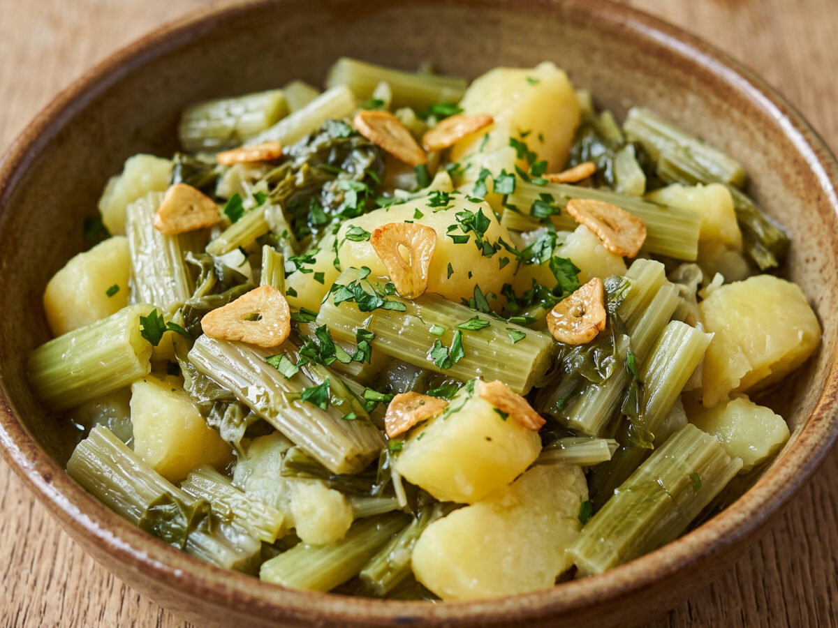 Borraja con patatas – Gemüsebeilage aus Navarra