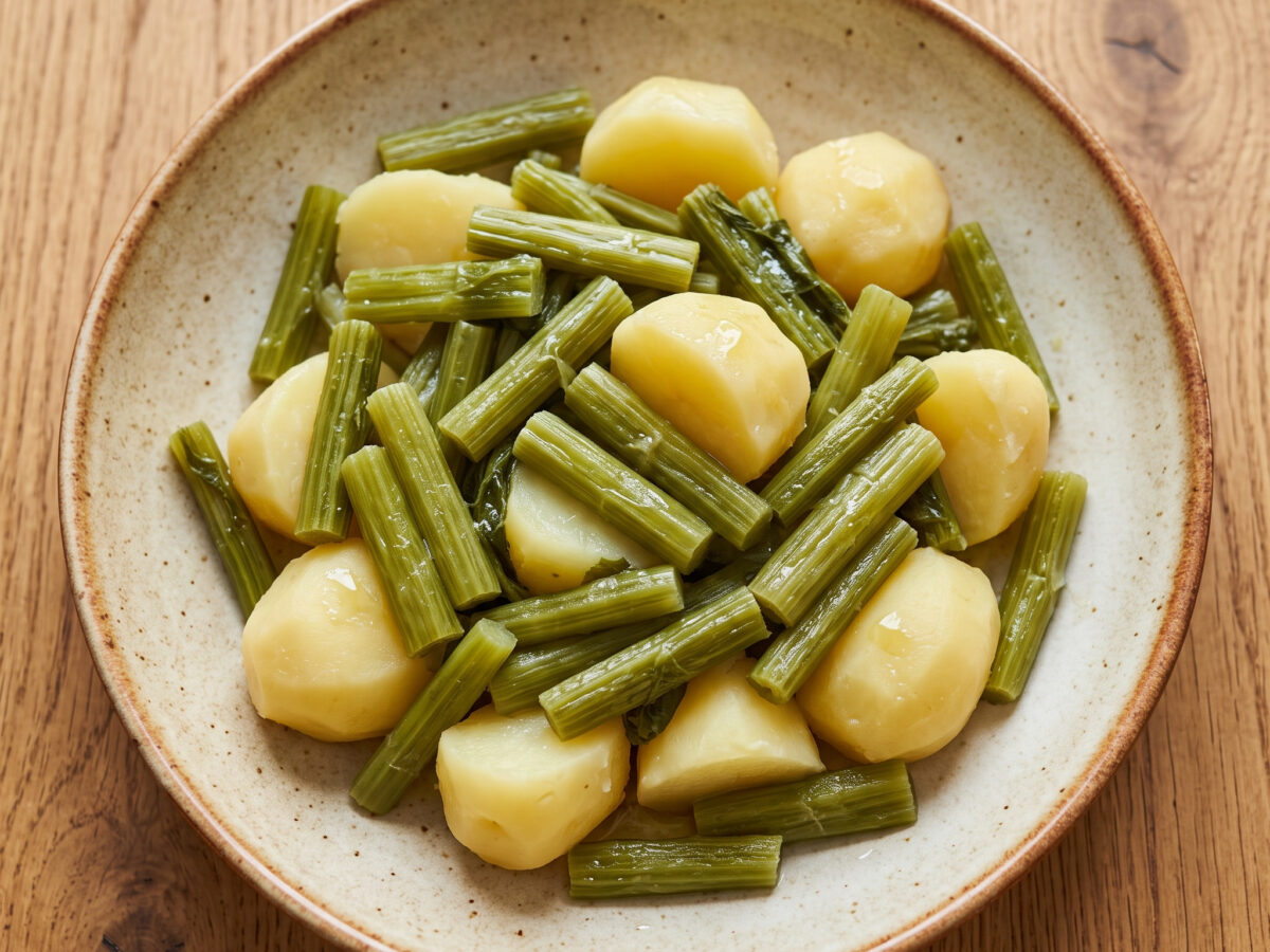 Borrajas con patatas: Aragóns schlichtes Gemüsegericht