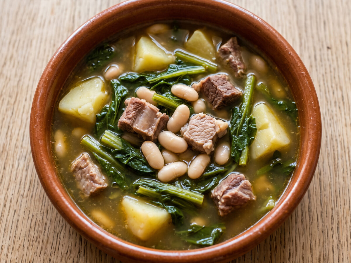 Caldo gallego mit Grelos