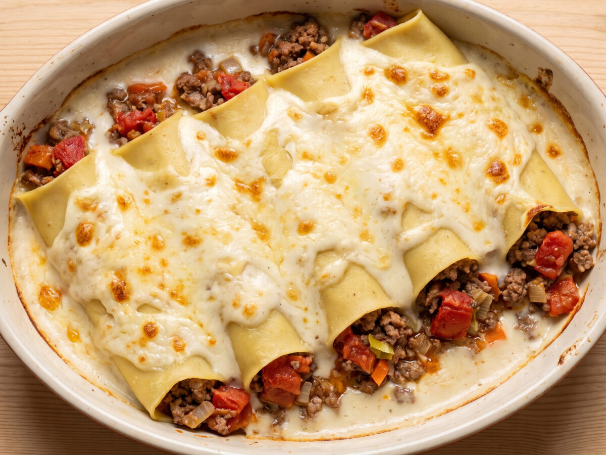 Canelones de carne aus dem Valle del Pas