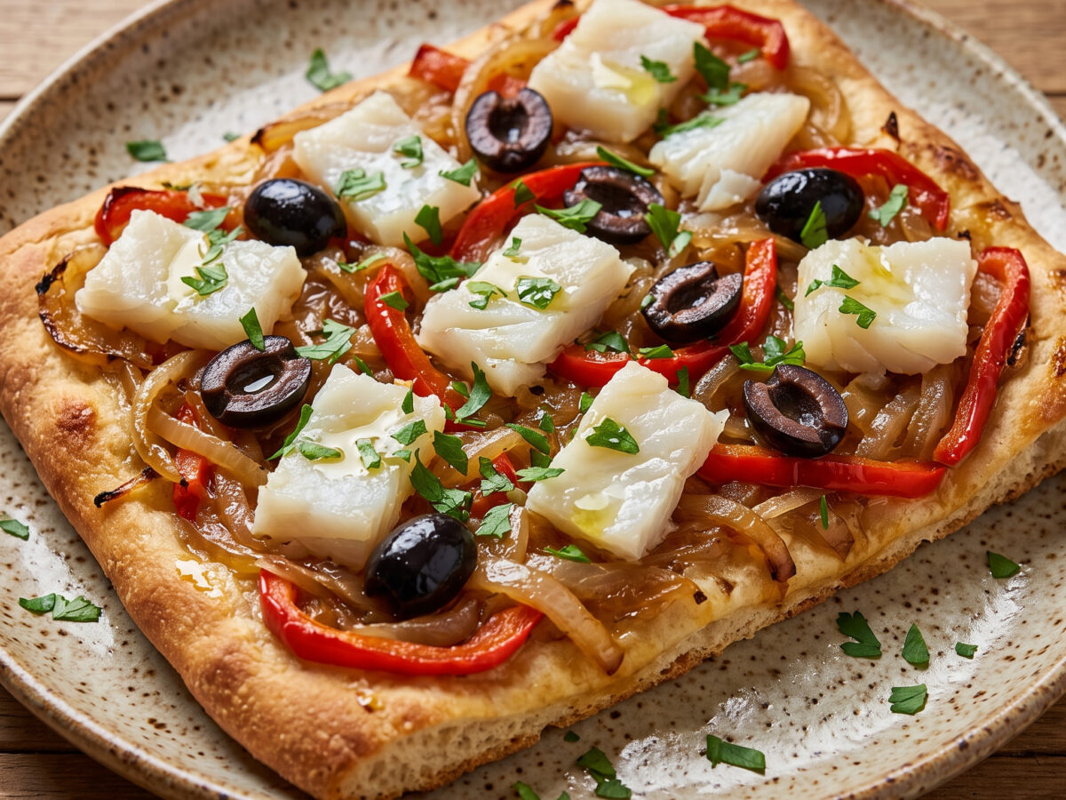 Coca de bacalao aus dem Baskenland