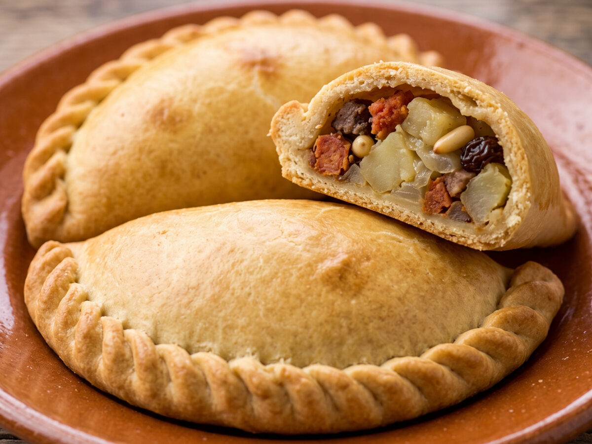 Cocarrois de ceba i patata aus Mallorca