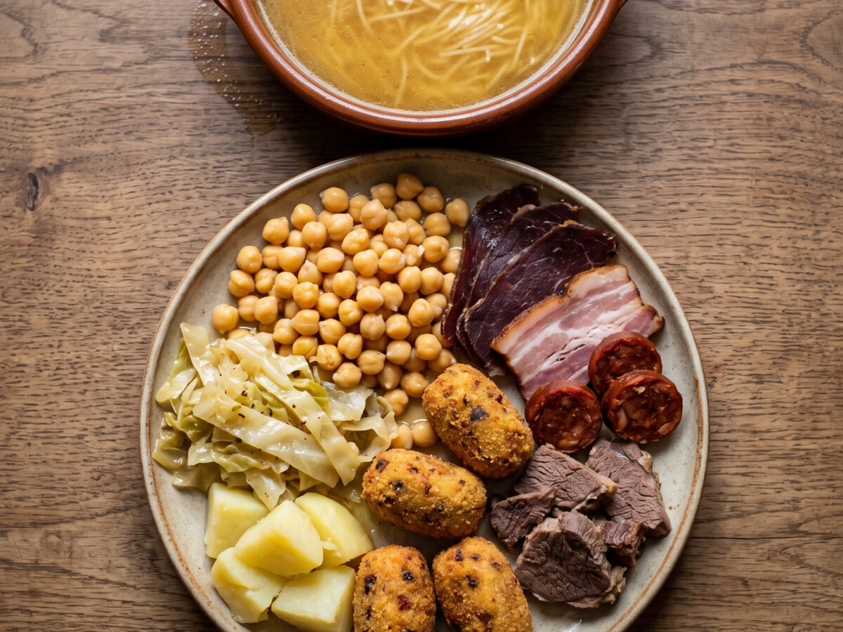 Cocido lebaniego: Kantabriens Kichererbsen-Cocido