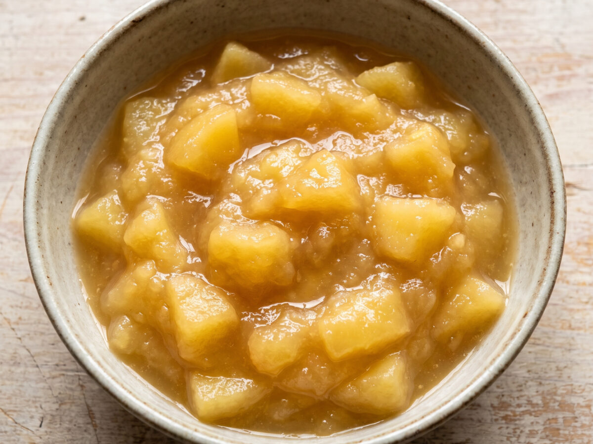 Compota de manzana a la sidra