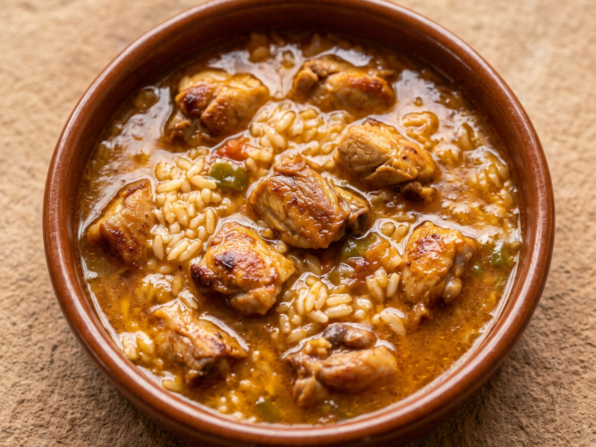 Conejo con arroz caldoso aus Madrid