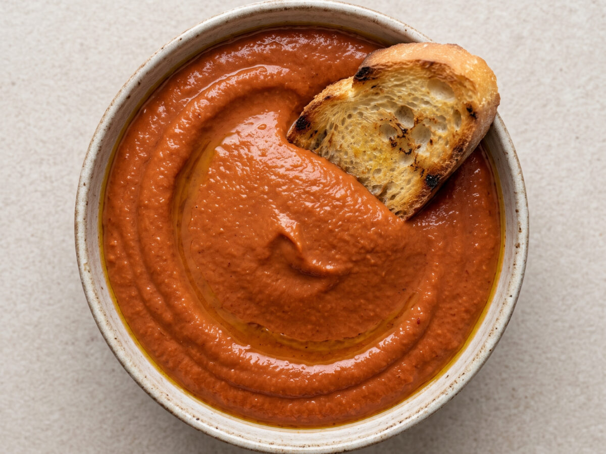 Crema de pimientos de Lodosa
