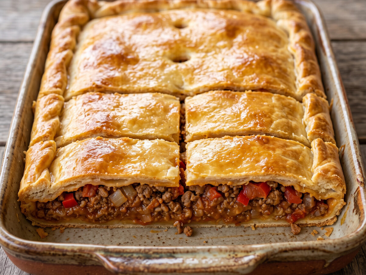 Empanada de carne mit würziger Fleischfüllung