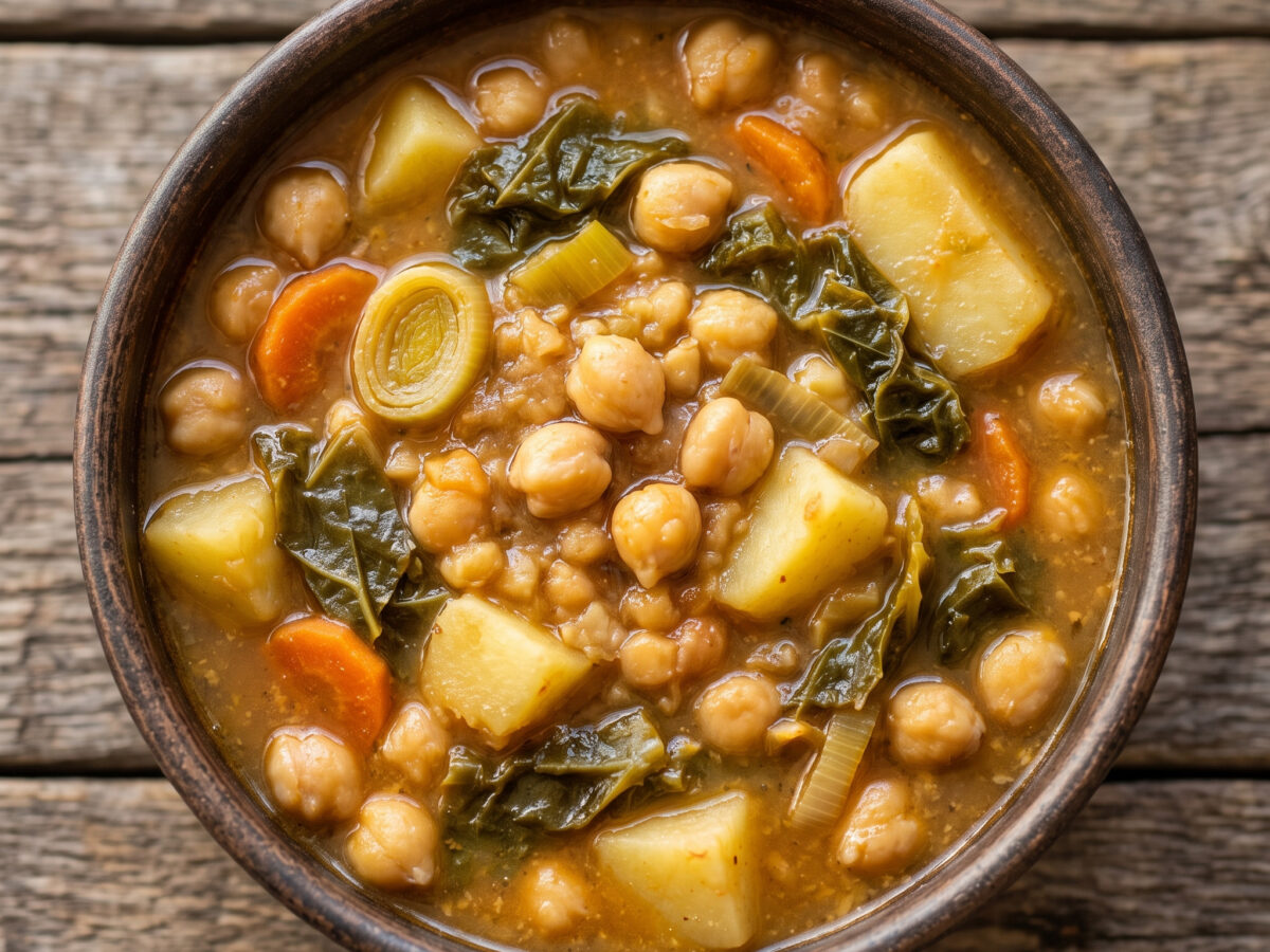 Garbanzos con berza aus dem Baskenland