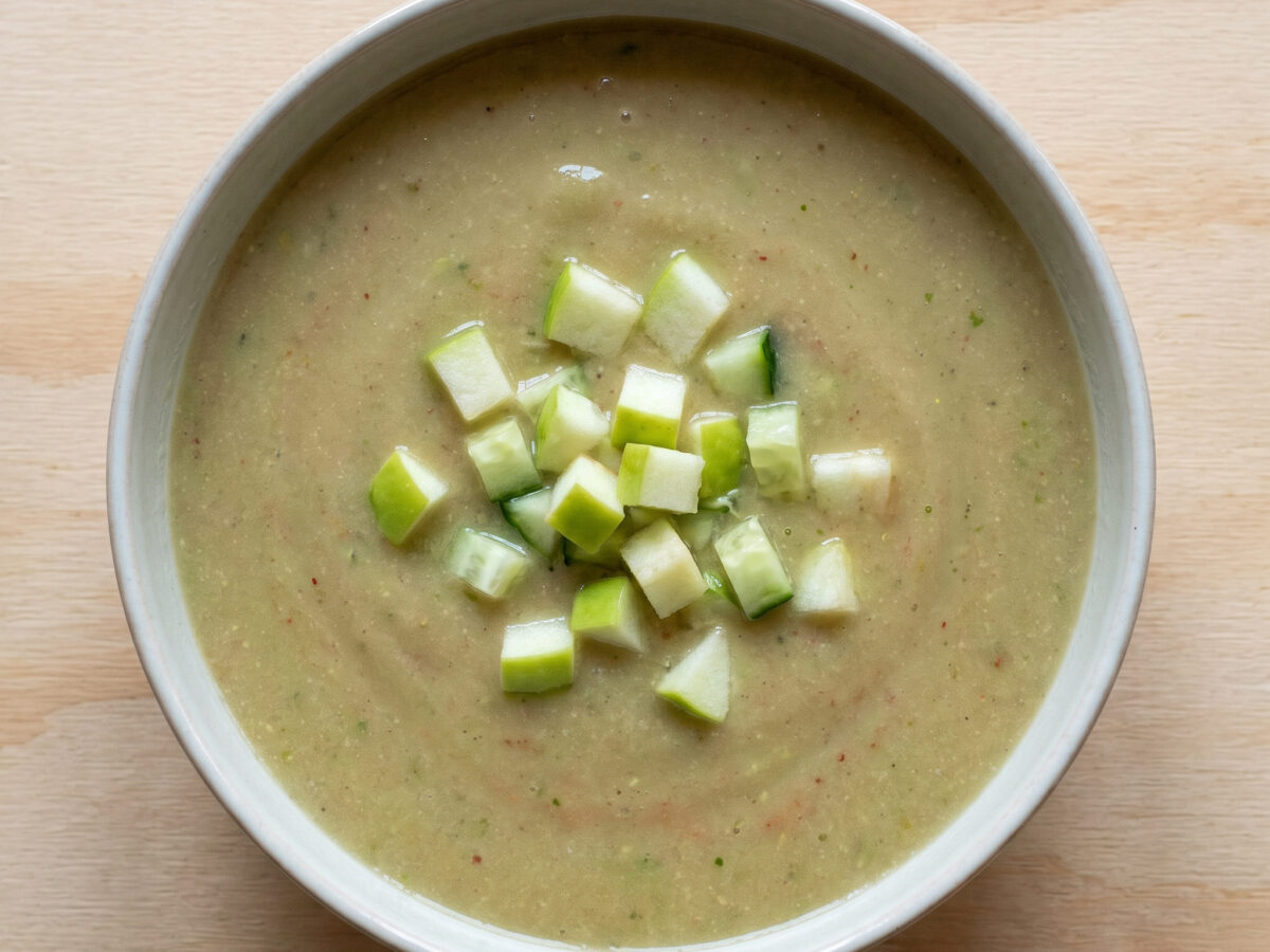 Gazpacho de manzana verde aus Asturien