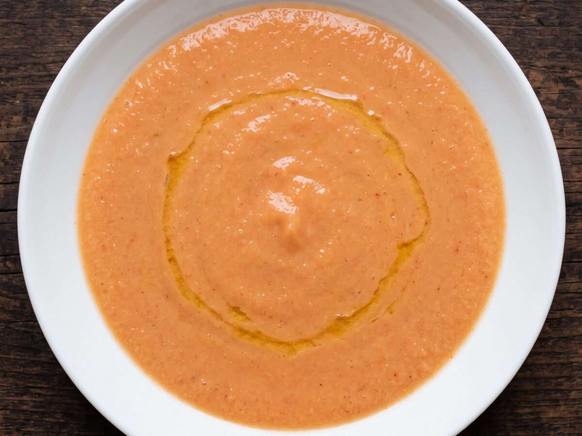 Gazpacho de melocotón aus Asturien
