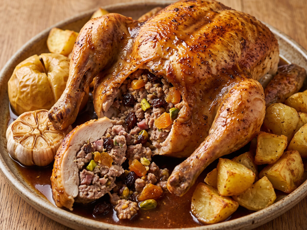 Pollo de caserío relleno aus dem Baskenland