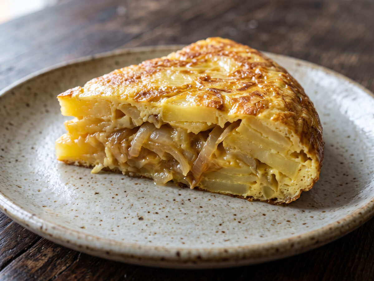 Goldene Kartoffel-Tortilla aus der Pfanne