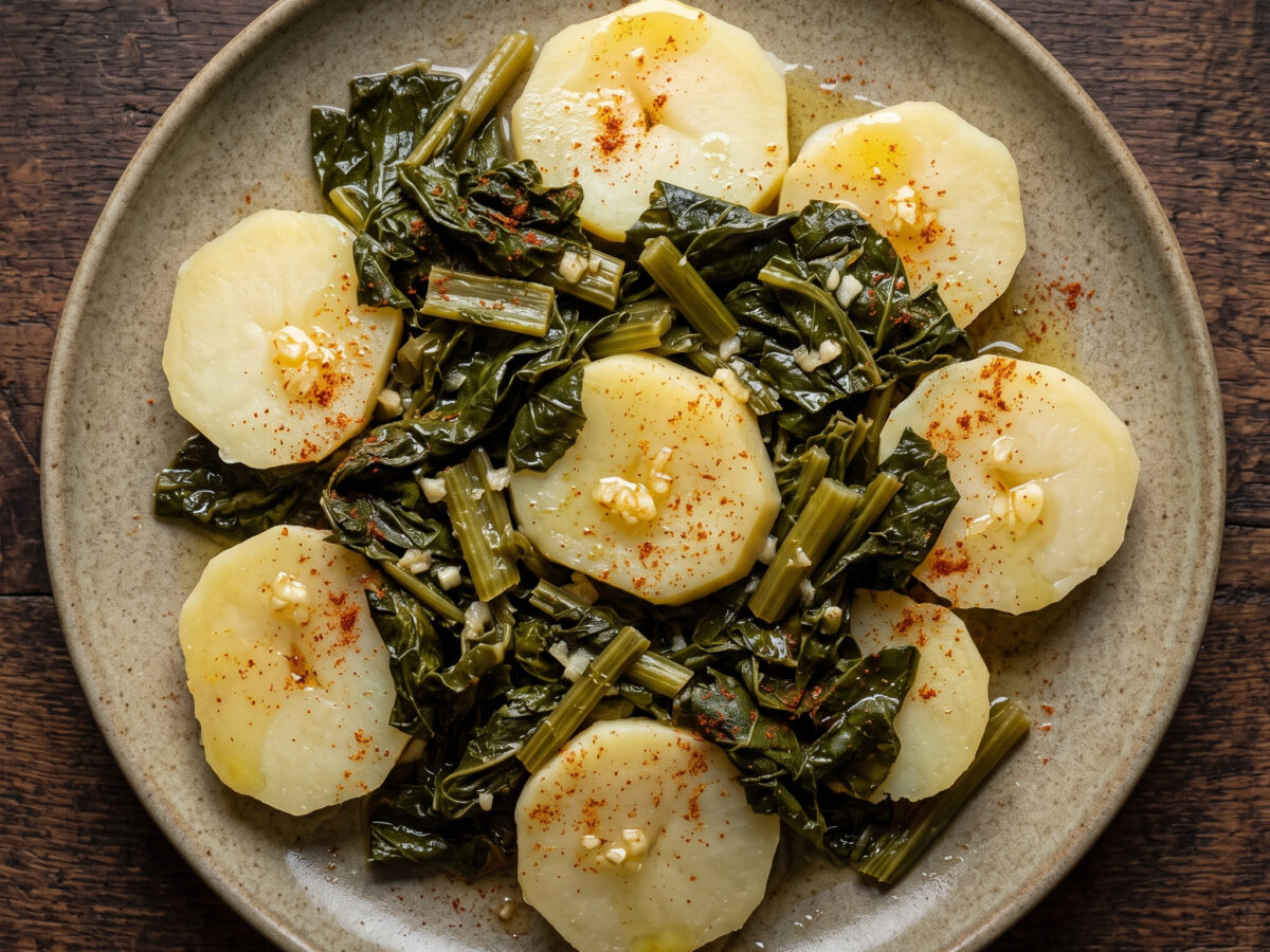 Grelos con patatas – Galiciens schlichtes Kartoffelgericht