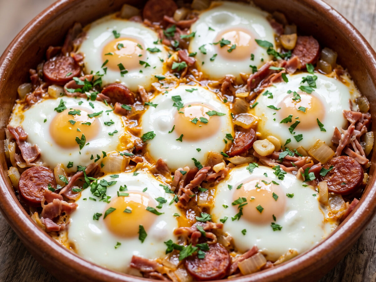 Huevos a la montañesa aus Kantabrien