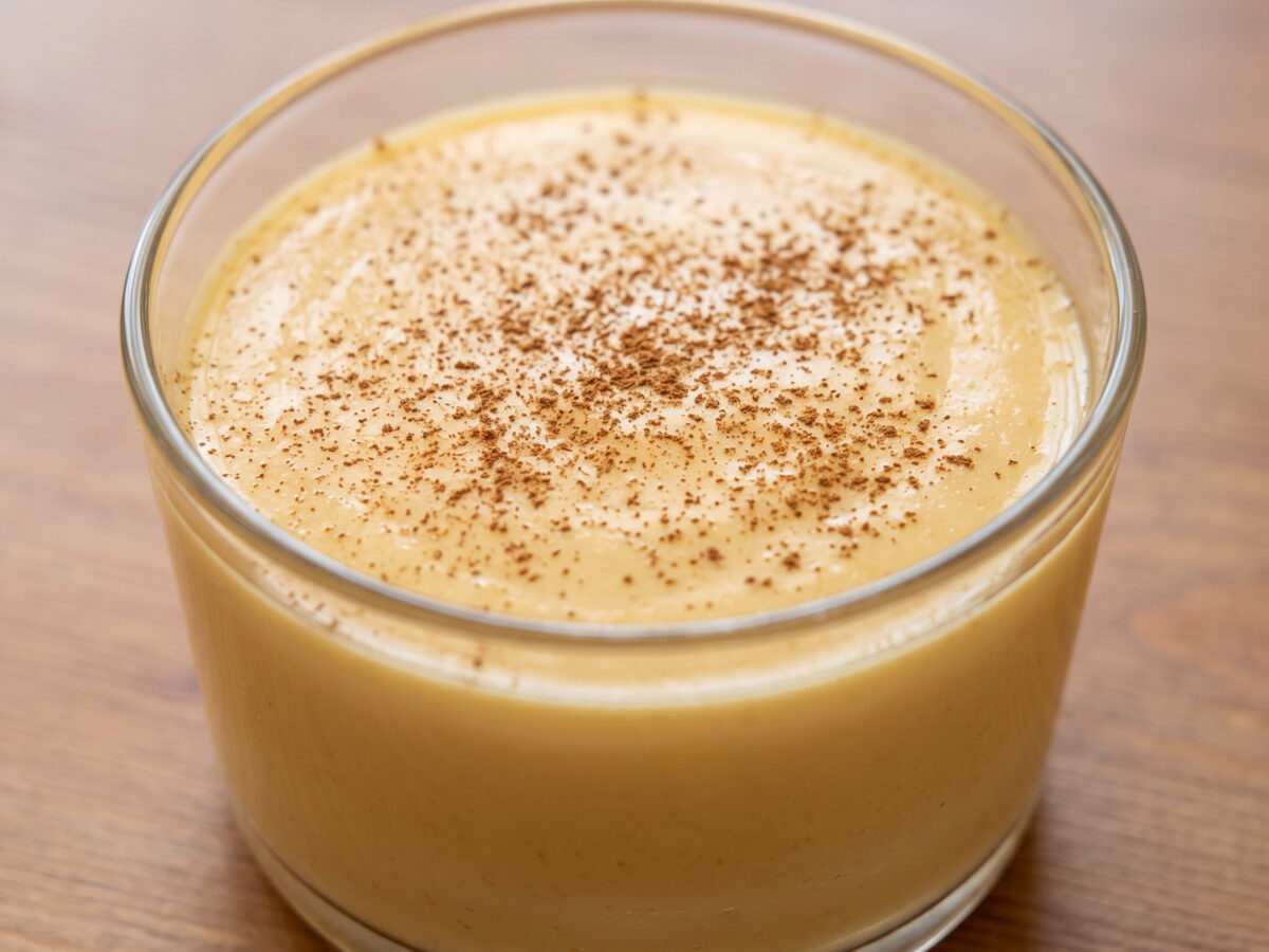 Seidige Creme aus Eigelb und Zuckersirup