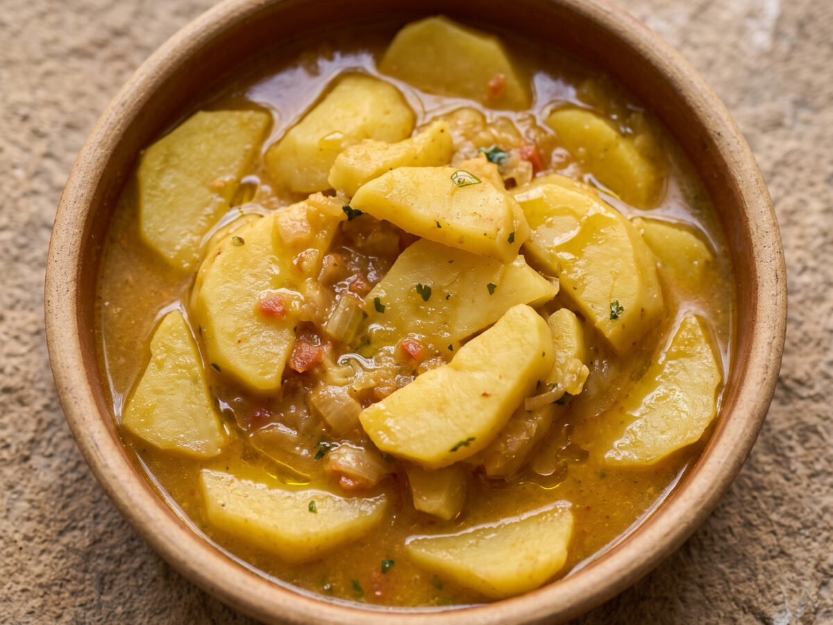 Kartoffelguiso aus der Comunitat Valenciana