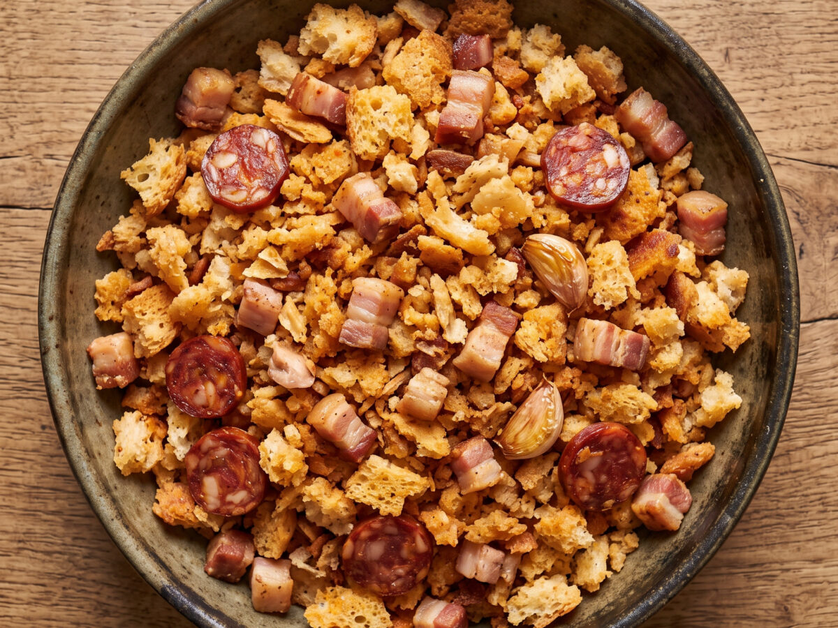 Migas de pastor: lockere Brotmigas aus La Rioja