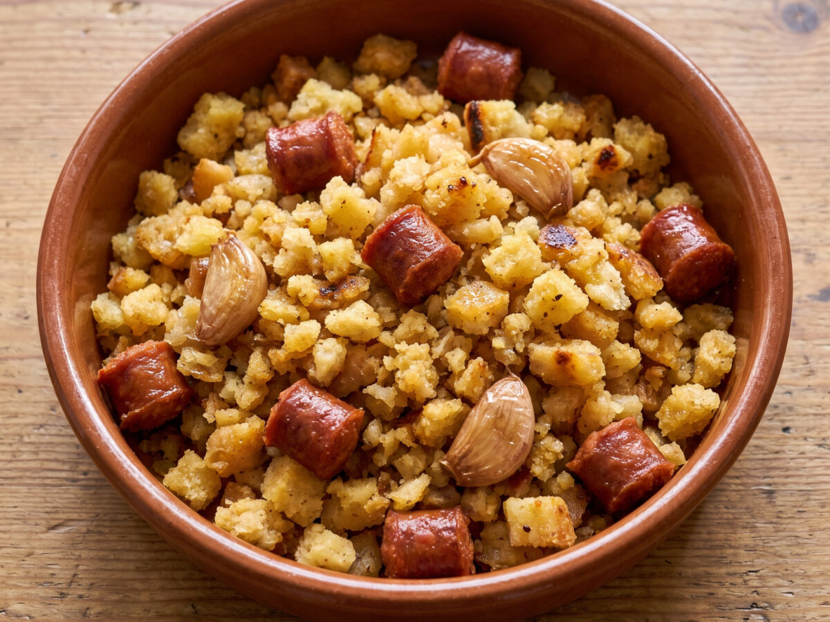 Krümelige Pfannenküche aus Navarra