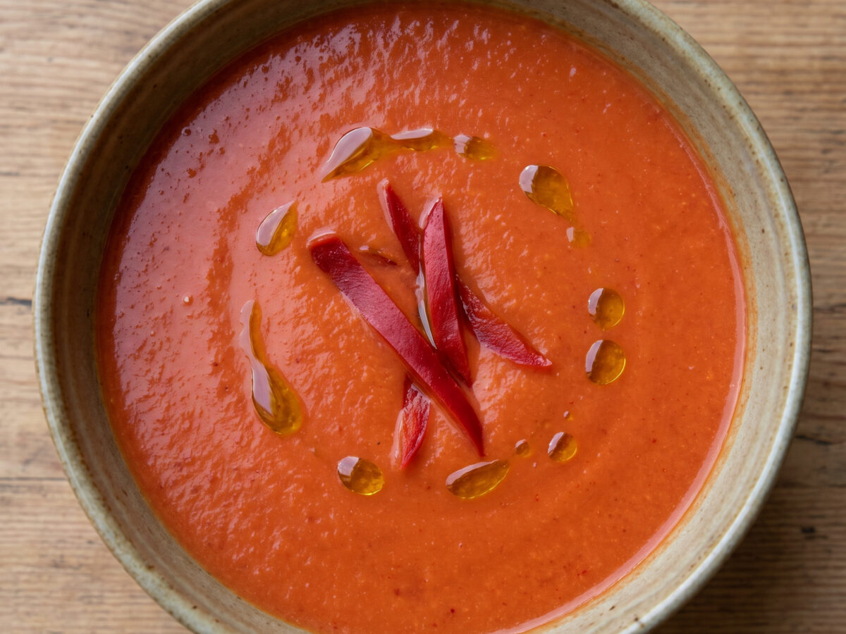 Navarras Gazpacho mit Pimientos del Piquillo