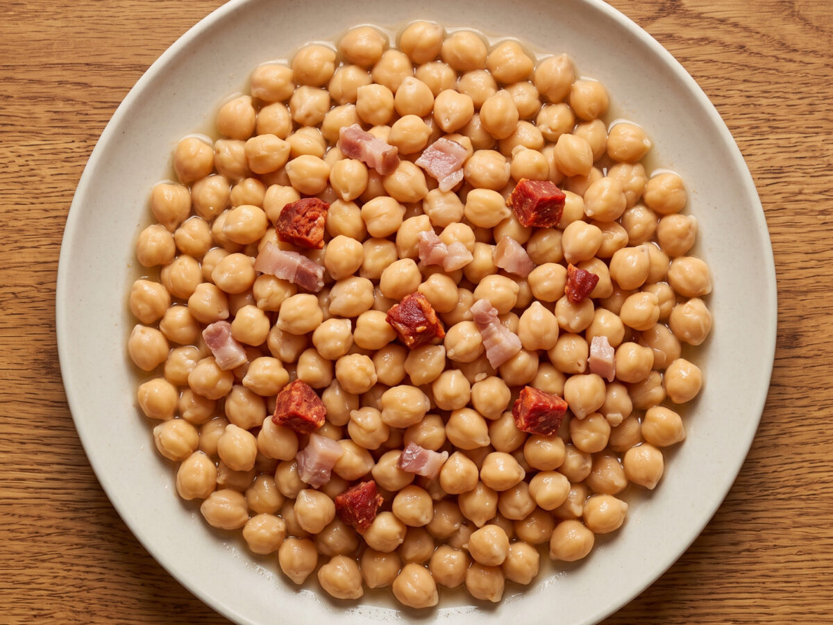 Cocido navarro de garbanzos
