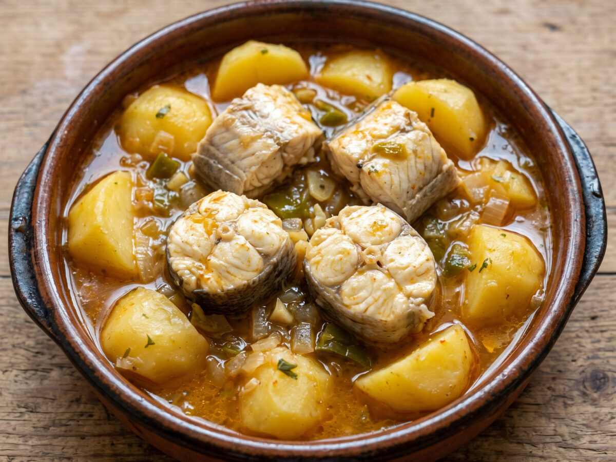 Patatas con congrio aus León