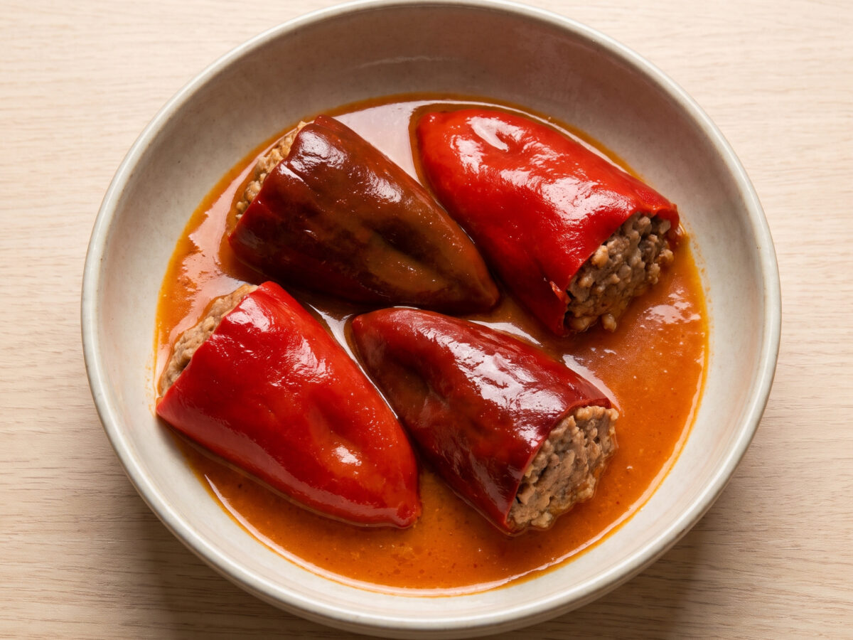 Pimientos del piquillo rellenos de carne