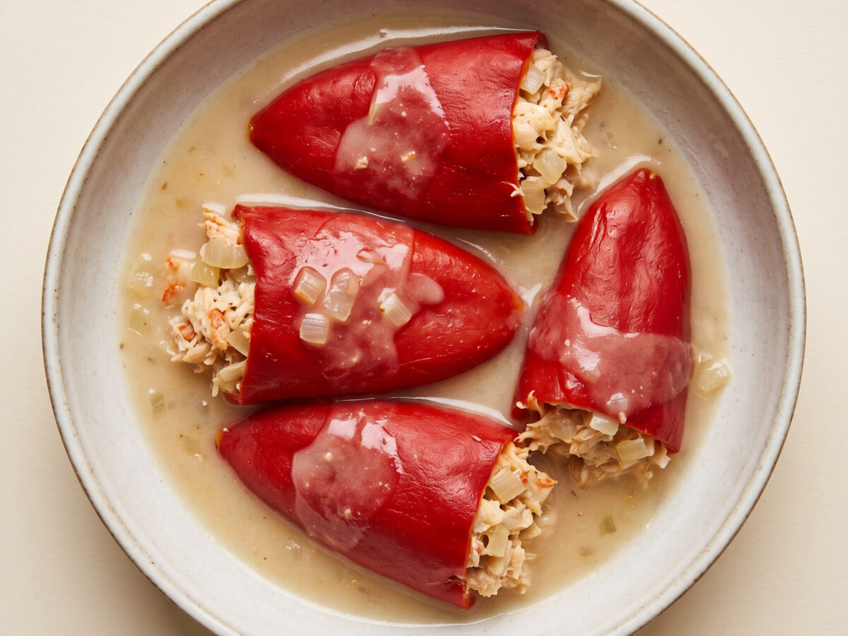Pimientos rellenos de centollo aus Asturien