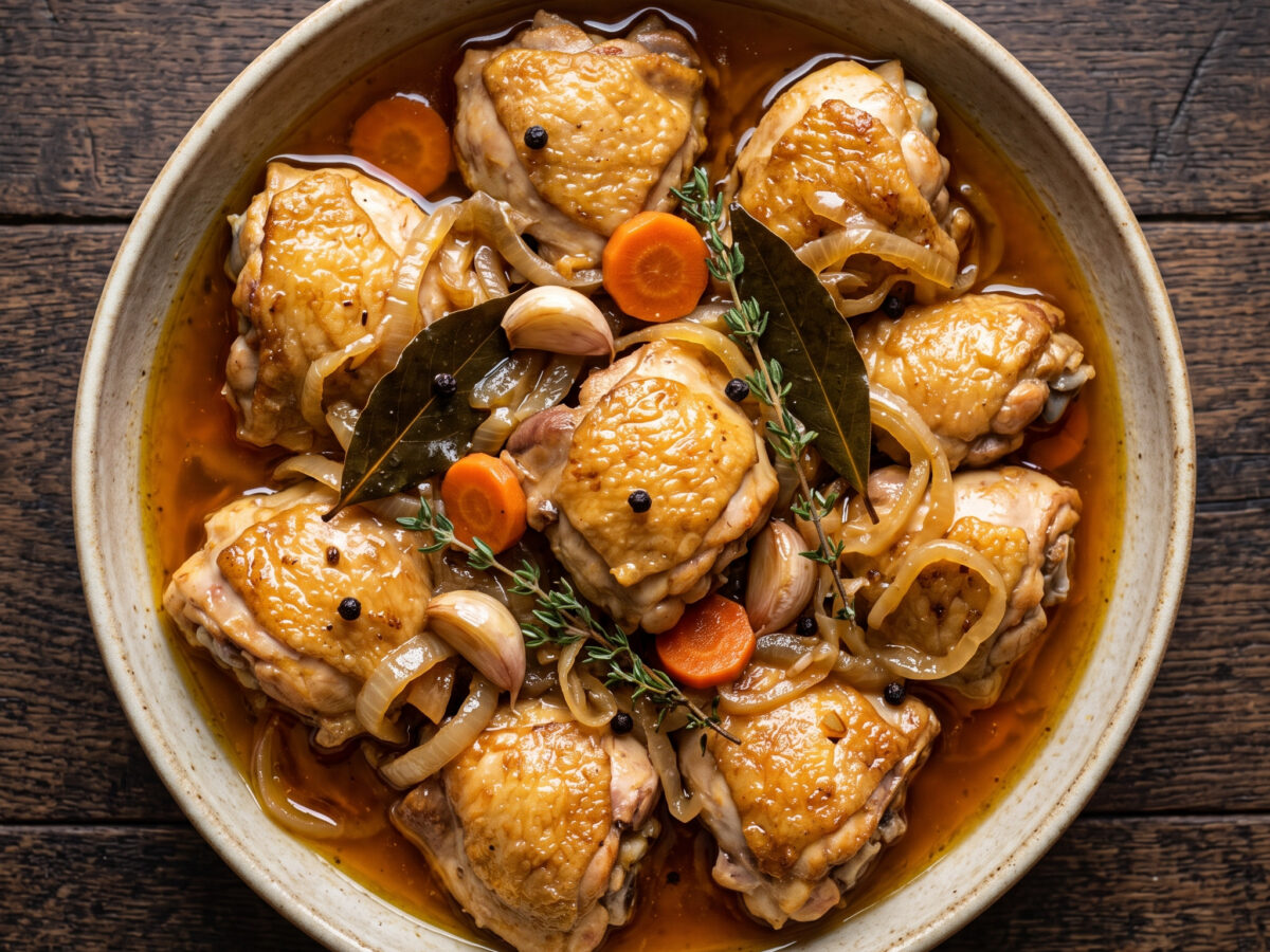 Pollastre en escabetx: Hähnchen im katalanischen Escabeche