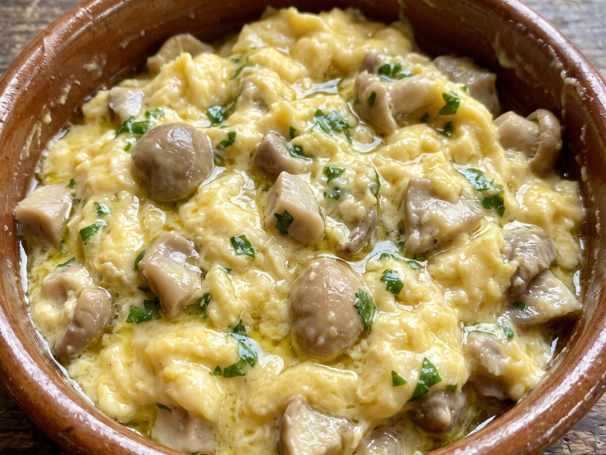 Revuelto de perretxikos aus Álava