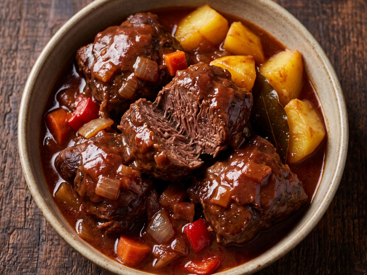 Rotwein, Zeit und zarte Rinderbacken