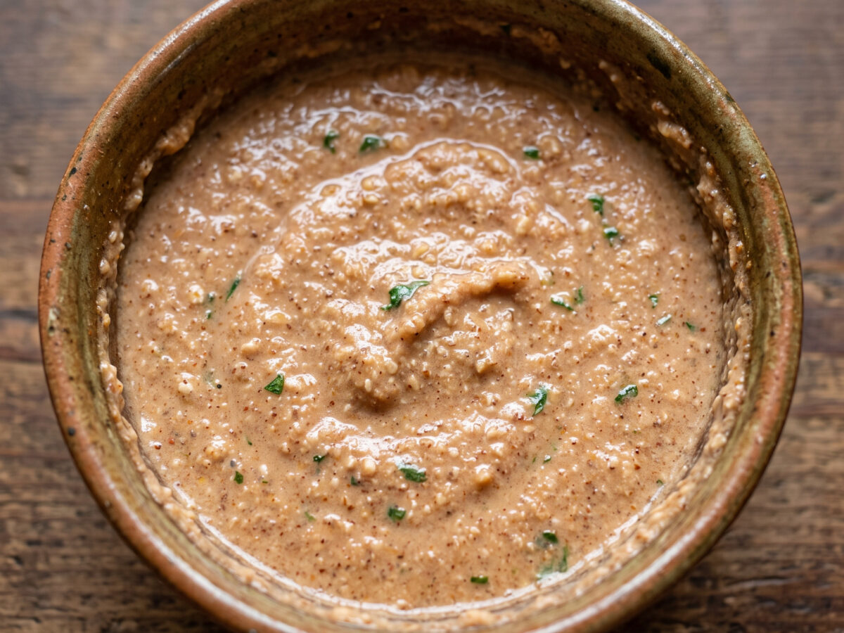 Salsa de almendras aus Aragón