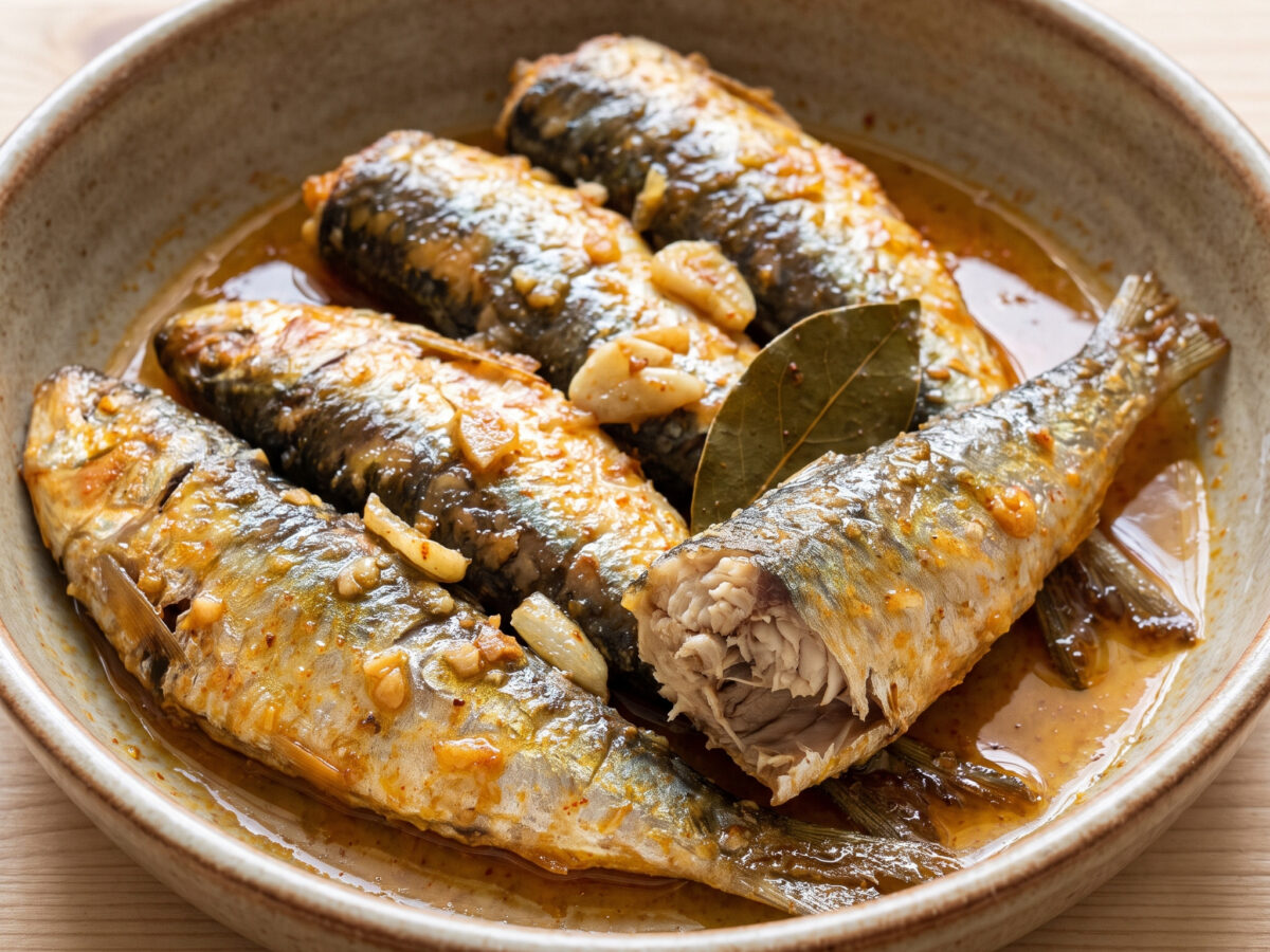Sardines escabetxades: Sardinen im katalanischen Escabeche