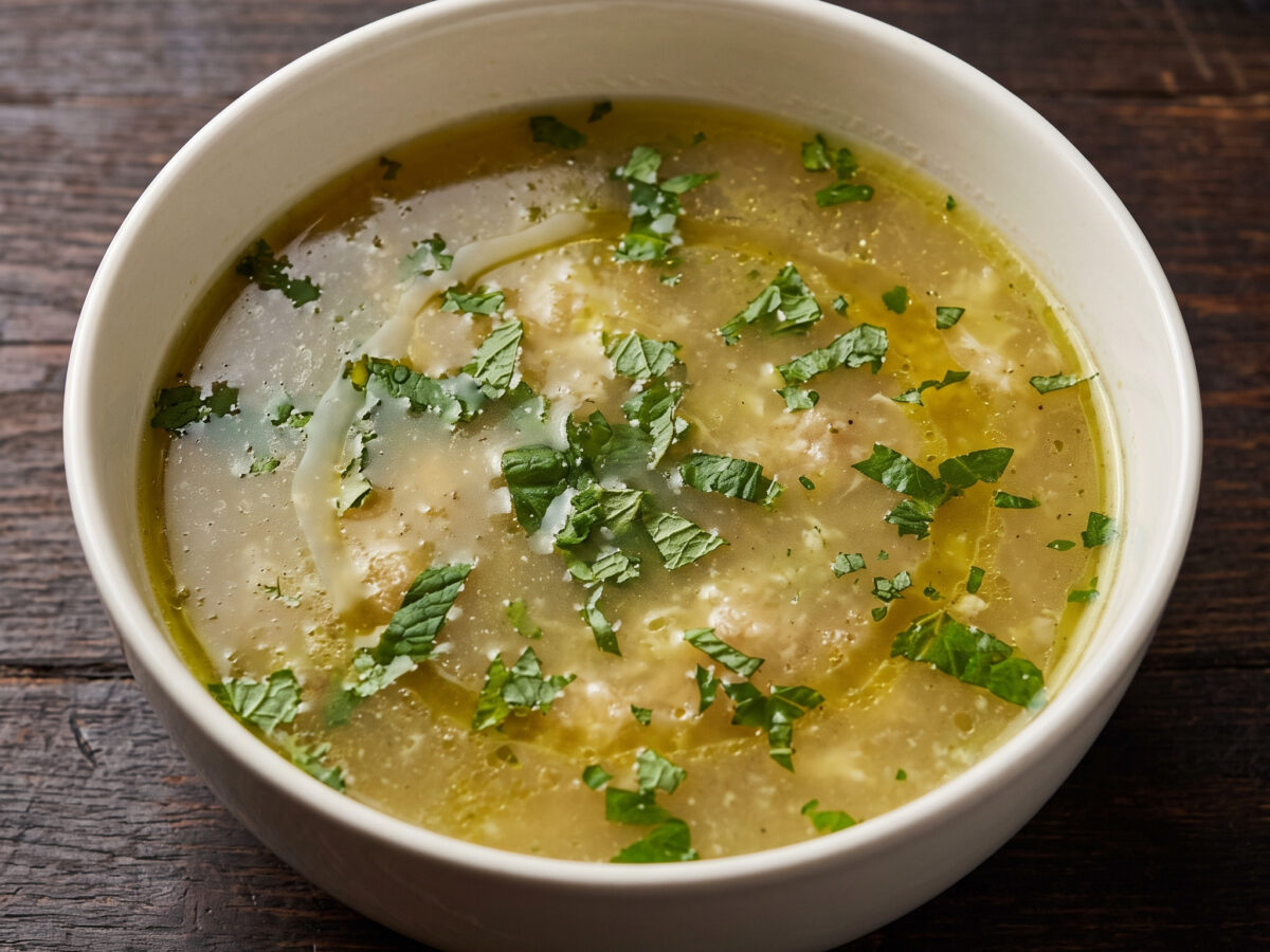 Sopa de menta aus Katalonien