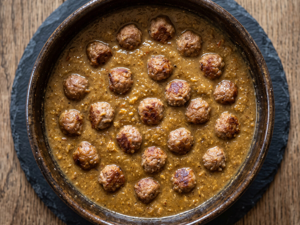 Sopa torrada amb pilotilles