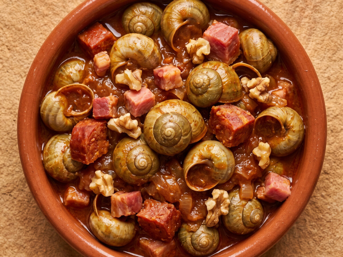 Würzige Schnecken nach kantabrischer Art