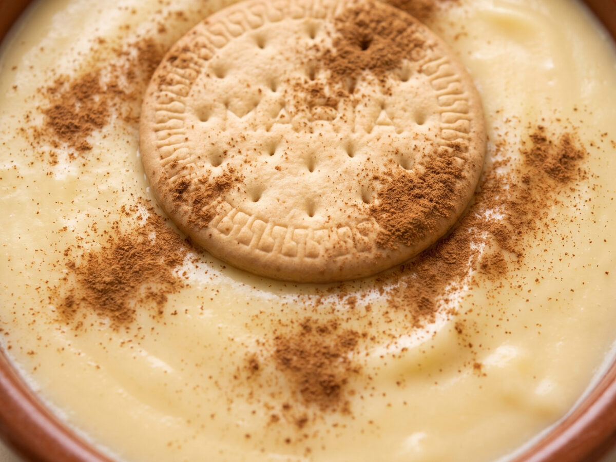 Zarte Eiercreme mit Zimt und Zitrone